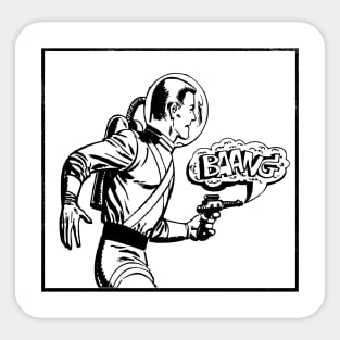 Space Action Sticker